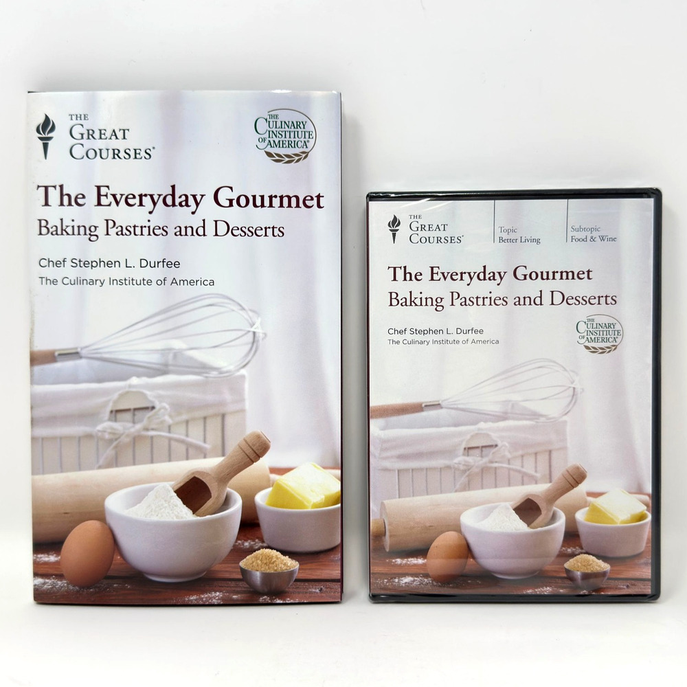 The Great Courses Everyday Gourmet Baking Pastries and Desserts DVD & HC Book